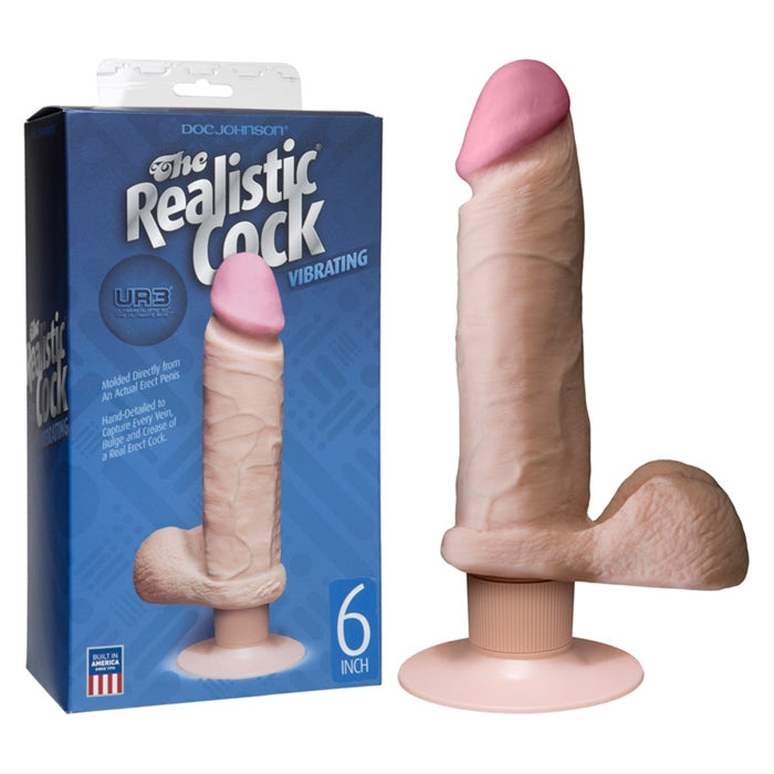 Dual Density UltraSkyn Vibrating 6" Cock