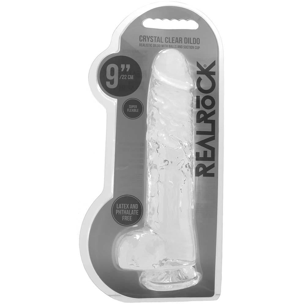 9" Realistic Crystal Clear Dildo