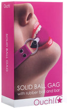 Charger l'image dans la galerie, Solid Ball Gag with Rubber Ball and Bar