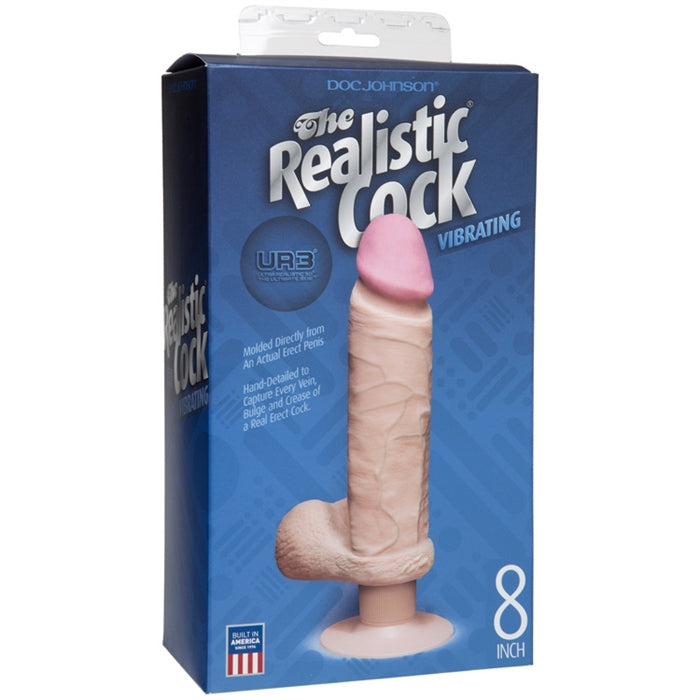 Dual Density UltraSkyn Vibrating 8" Cock