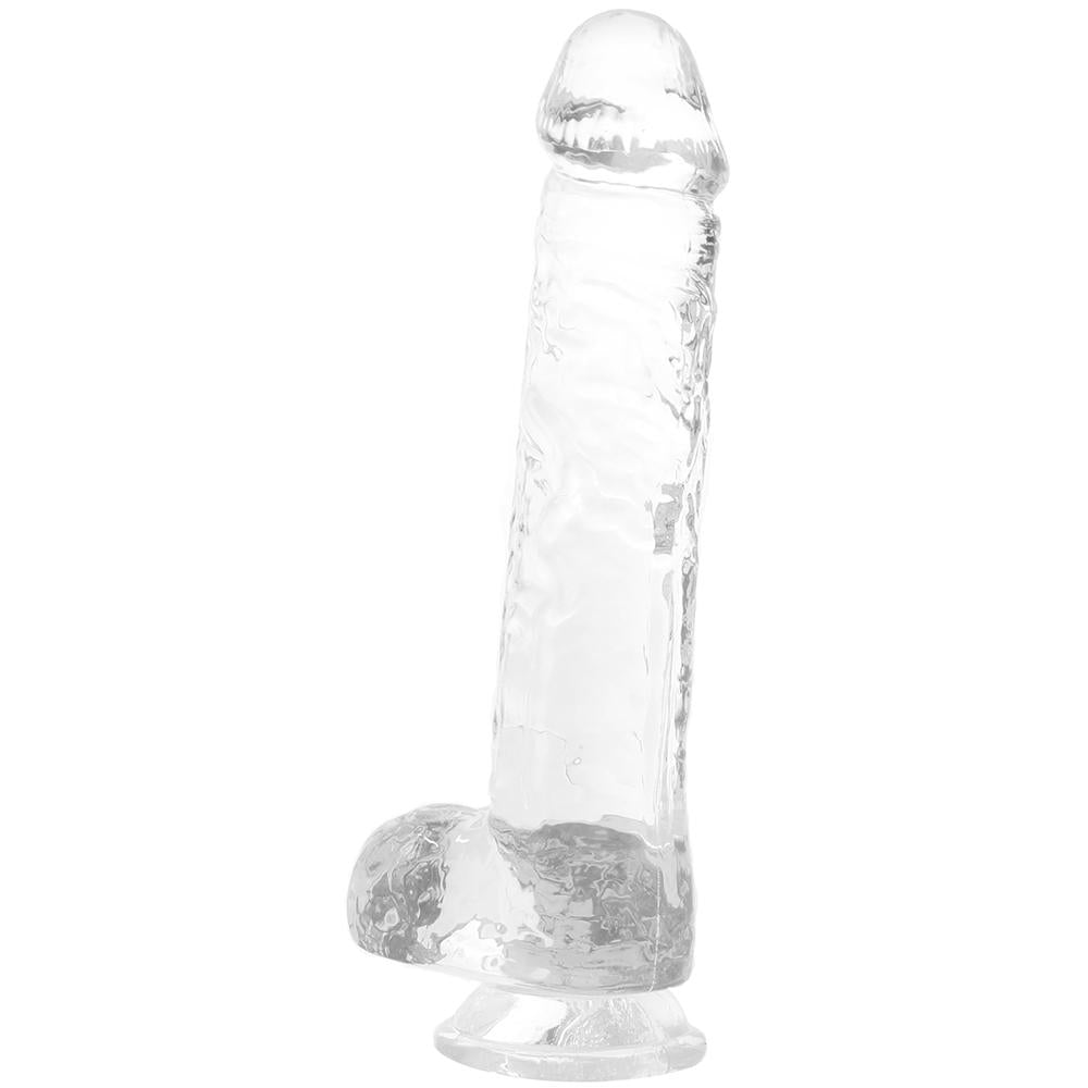 9" Realistic Crystal Clear Dildo