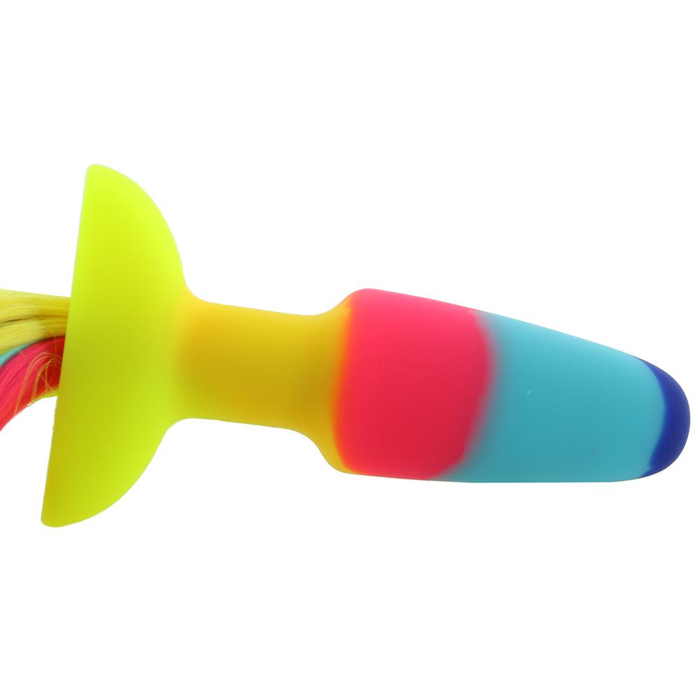 Rainbow Unicorn Tail Anal Plug