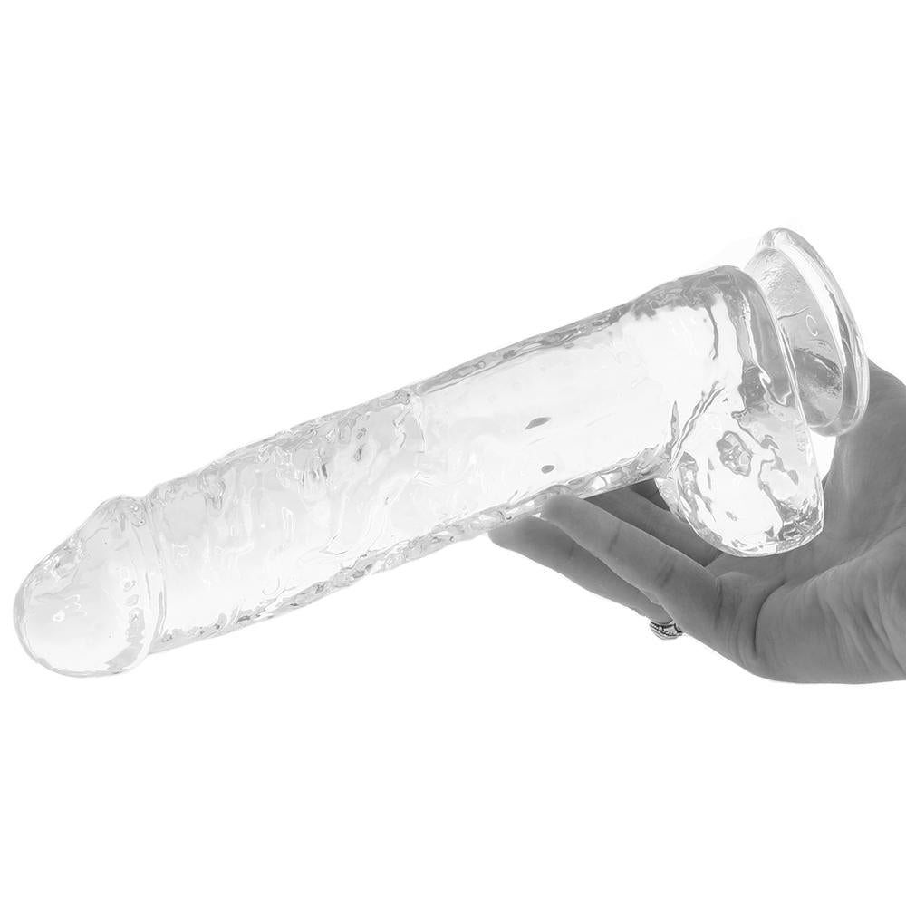 9" Realistic Crystal Clear Dildo