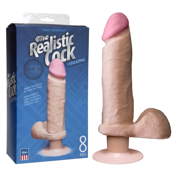 Dual Density UltraSkyn Vibrating 8" Cock