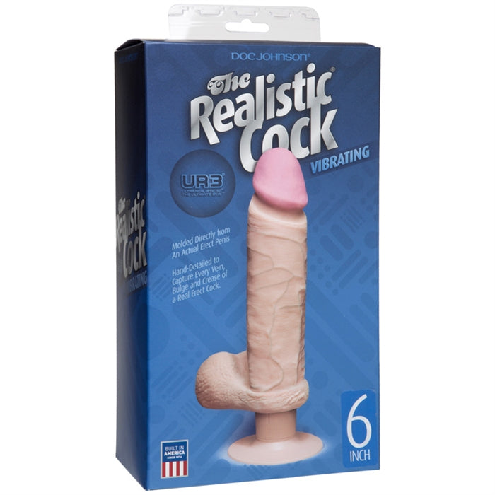 Dual Density UltraSkyn Vibrating 6" Cock