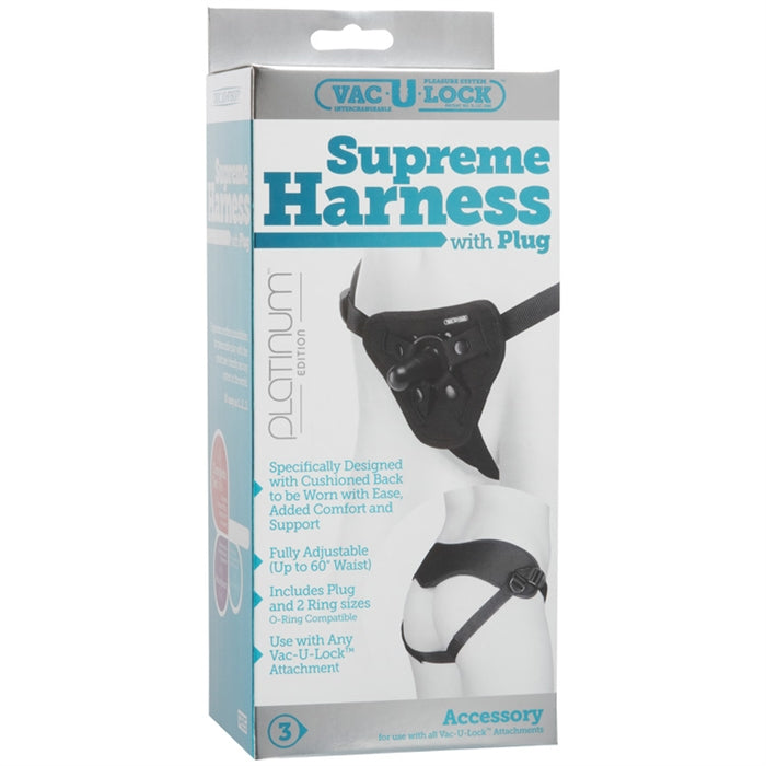 Supreme Harness with Vibrating Plug and Wireless Remote