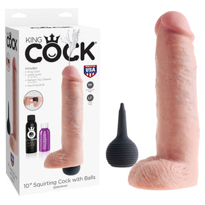 10" Squirting Cock with Balls