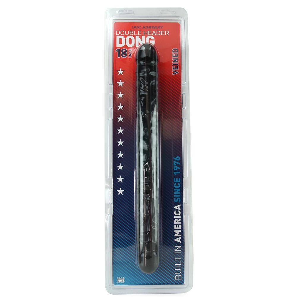 Veined Double Header 18 Inch Dildo