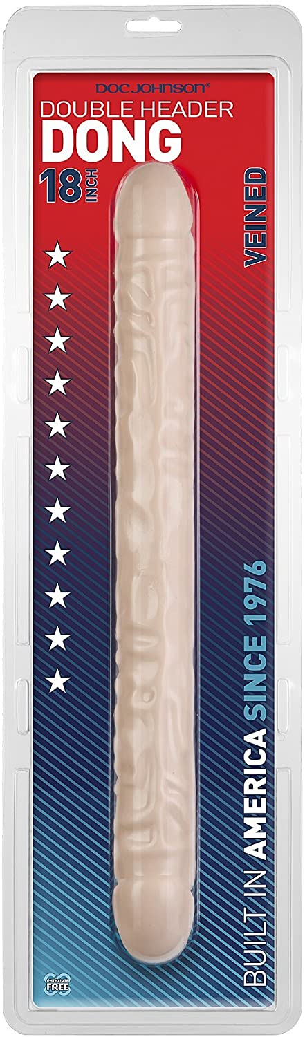 Veined Double Header 18 Inch Dildo