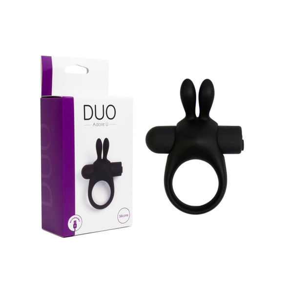 DUO - Anneau vibrant lapin