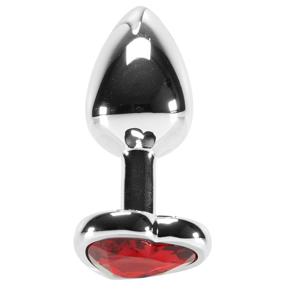 Red Heart Gem Anal Plug