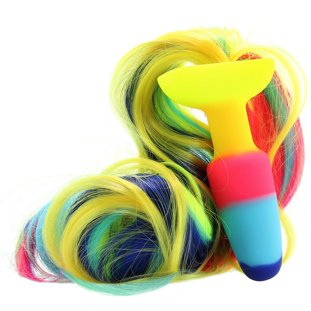 Rainbow Unicorn Tail Anal Plug