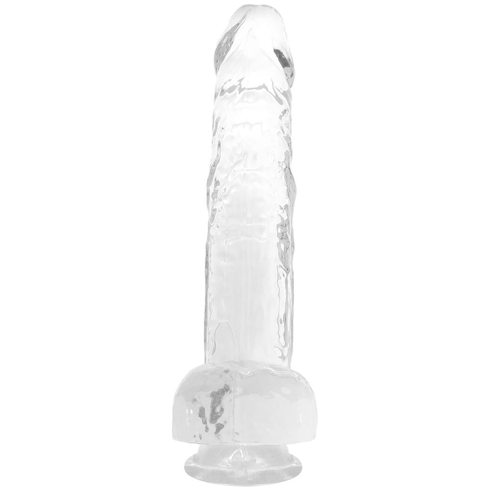 9" Realistic Crystal Clear Dildo