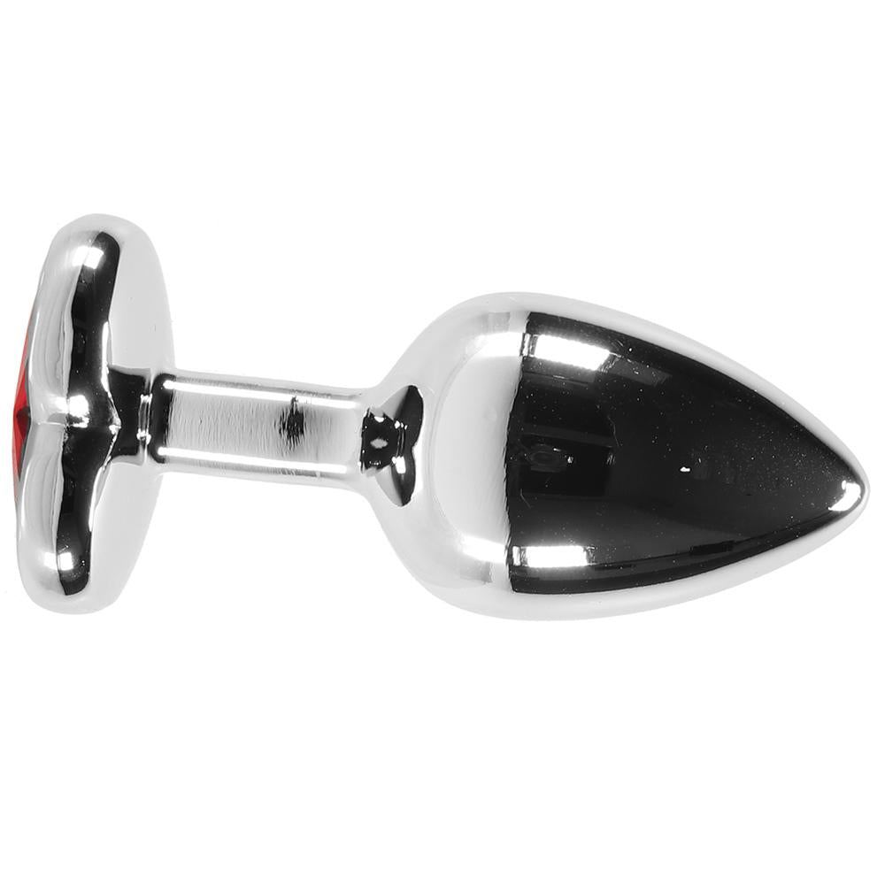 Red Heart Gem Anal Plug