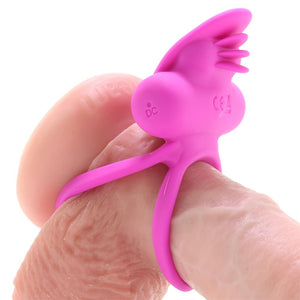 Dual Clit Flicker Vibrating Cock Ring