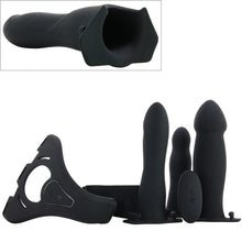 Charger l&#39;image dans la galerie, be naughty Vibrating Hollow 4 Piece Strap-On Set
