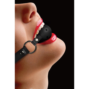 Ball Gag with Leather Straps