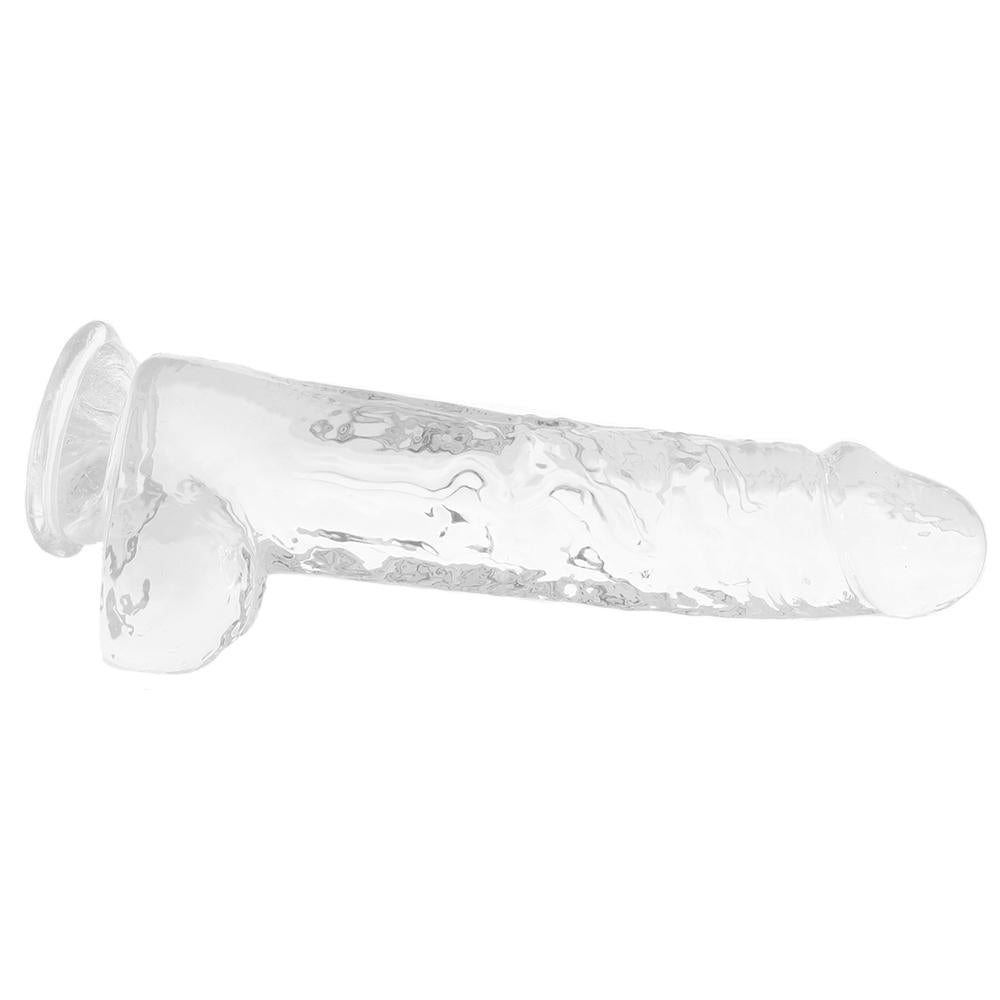 9" Realistic Crystal Clear Dildo
