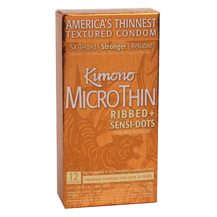 Kimono MicroThin Ribbed + Sensi-Dots