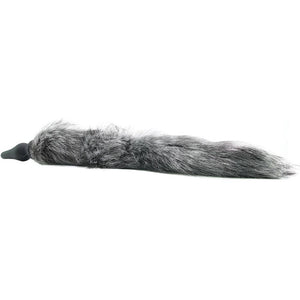 Grey Wolf Tail Anal Plug & Ears Set