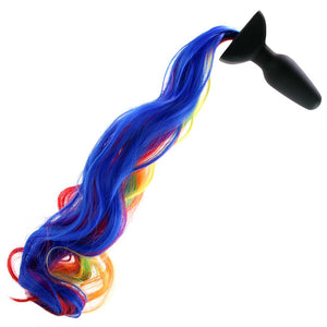 Rainbow Unicorn Tail Anal Plug