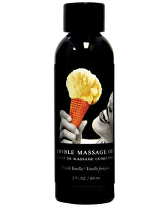 Huile de massage comestible