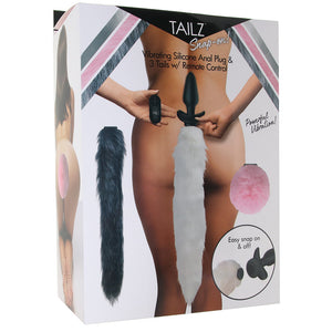 Tailz - Plug Snap-On Vibrante avec 3 Queues & télécommande